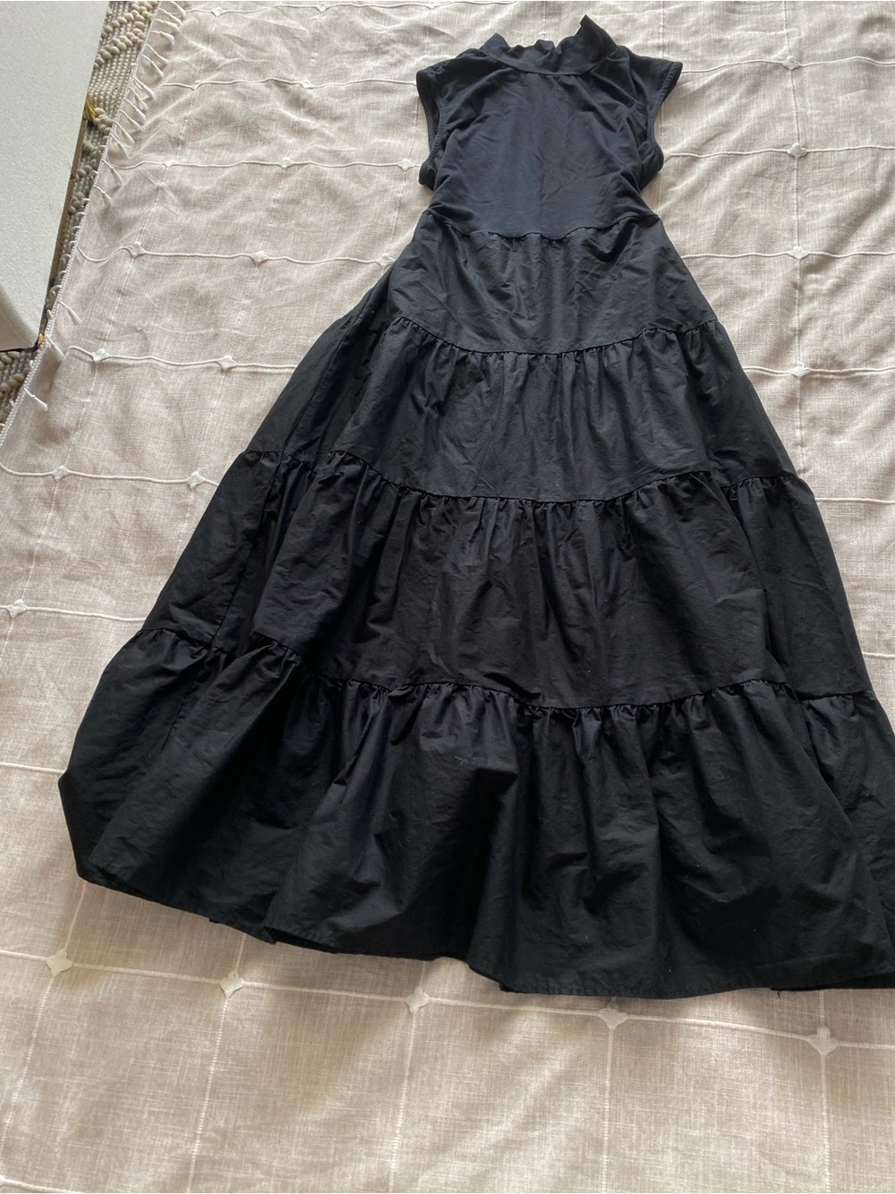 Dark Academia Maxi Dress OOAK Pleated Flare Gothic Romantic NWOT - Picture 3 of 5